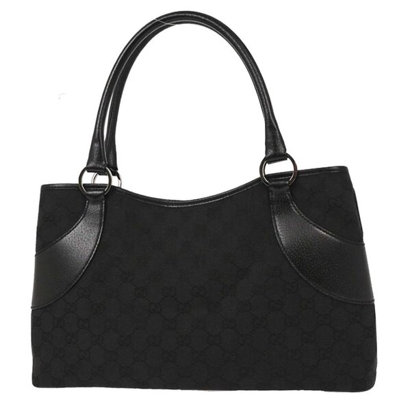Gucci Black Canvas GG Tote Handbag - Picture 2 of 10